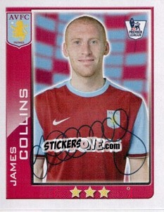 Sticker James Collins - Premier League Inglese 2009-2010 n. 32 - Topps