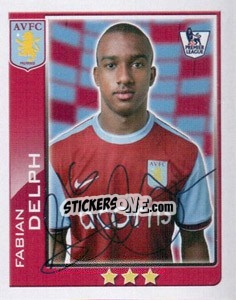 Sticker Fabian Delph - Premier League Inglese 2009-2010 - Topps