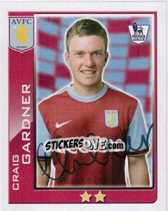 Sticker Craig Gardner - Premier League Inglese 2009-2010 n. 35 - Topps