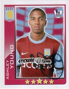 Cromo Ashley Young - Premier League Inglese 2009-2010 - Topps