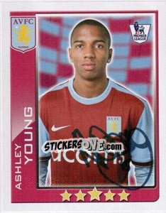 Sticker Ashley Young - Premier League Inglese 2009-2010 n. 37 - Topps