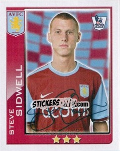 Figurina Steve Sidwell - Premier League Inglese 2009-2010 - Topps