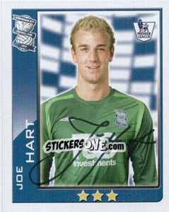 Sticker Joe Hart - Premier League Inglese 2009-2010 n. 48 - Topps