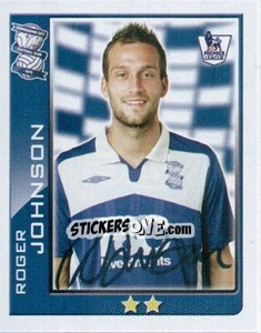 Figurina Roger Johnson - Premier League Inglese 2009-2010 - Topps