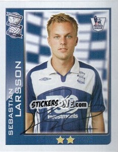 Sticker Sebastian Larsson - Premier League Inglese 2009-2010 n. 59 - Topps