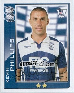 Sticker Kevin Phillips - Premier League Inglese 2009-2010 n. 63 - Topps
