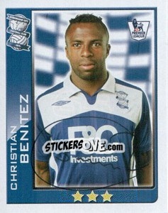Sticker Christian Benitez - Premier League Inglese 2009-2010 n. 65 - Topps
