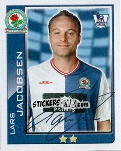 Figurina Lars Jacobsen - Premier League Inglese 2009-2010 - Topps