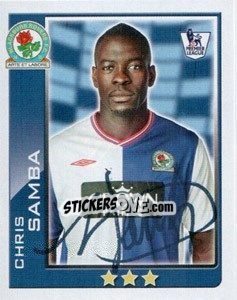 Sticker Christopher Samba - Premier League Inglese 2009-2010 n. 71 - Topps