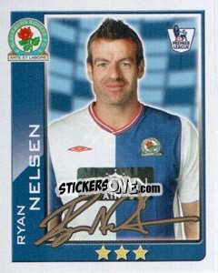 Sticker Ryan Nelsen - Premier League Inglese 2009-2010 n. 74 - Topps