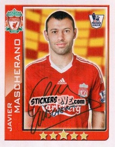 Sticker Javier Mascherano - Premier League Inglese 2009-2010 n. 266 - Topps