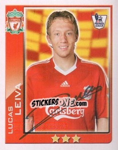 Sticker Lucas Leiva - Premier League Inglese 2009-2010 n. 267 - Topps