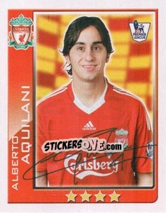 Sticker Alberto Aquilani - Premier League Inglese 2009-2010 n. 268 - Topps