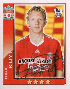 Sticker Dirk Kuyt - Premier League Inglese 2009-2010 n. 272 - Topps