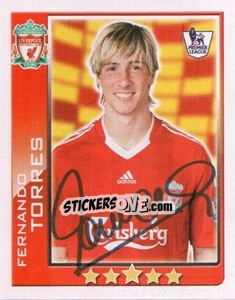 Figurina Fernando Torres - Premier League Inglese 2009-2010 - Topps