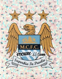 Sticker Manchester City logo - Premier League Inglese 2009-2010 n. 274 - Topps