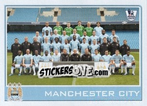 Sticker Manchester City team - Premier League Inglese 2009-2010 - Topps