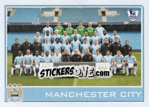 Sticker Manchester City team - Premier League Inglese 2009-2010 n. 275 - Topps
