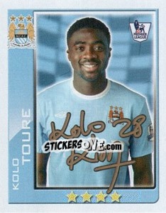 Sticker Kolo Toure - Premier League Inglese 2009-2010 n. 283 - Topps