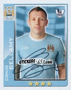 Sticker Craig Bellamy - Premier League Inglese 2009-2010 n. 291 - Topps