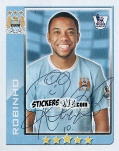 Sticker Robinho - Premier League Inglese 2009-2010 n. 293 - Topps