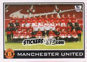 Figurina Manchester United team - Premier League Inglese 2009-2010 - Topps