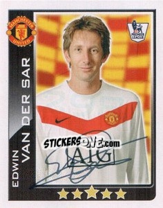 Sticker Edwin van der Sar - Premier League Inglese 2009-2010 n. 298 - Topps
