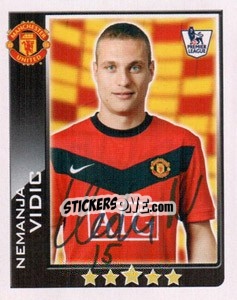 Sticker Nemanja Vidic - Premier League Inglese 2009-2010 - Topps