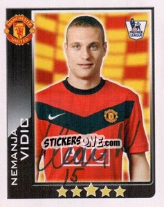 Sticker Nemanja Vidic - Premier League Inglese 2009-2010 n. 304 - Topps