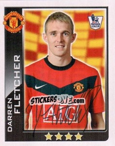 Sticker Darren Fletcher - Premier League Inglese 2009-2010 n. 306 - Topps