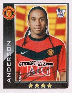 Figurina Anderson - Premier League Inglese 2009-2010 n. 310 - Topps