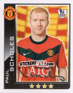 Sticker Paul Scholes - Premier League Inglese 2009-2010 - Topps