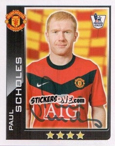 Cromo Paul Scholes - Premier League Inglese 2009-2010 - Topps