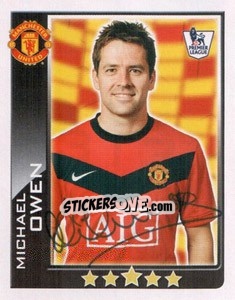 Sticker Michael Owen - Premier League Inglese 2009-2010 - Topps