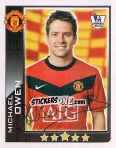 Sticker Michael Owen - Premier League Inglese 2009-2010 n. 313 - Topps