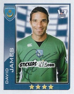 Sticker David James - Premier League Inglese 2009-2010 n. 319 - Topps