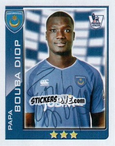 Sticker Papa Bouba Diop - Premier League Inglese 2009-2010 n. 327 - Topps