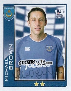 Sticker Michael Brown - Premier League Inglese 2009-2010 n. 329 - Topps