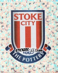 Cromo Stoke City logo - Premier League Inglese 2009-2010 - Topps
