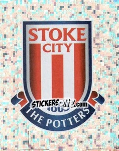 Sticker Stoke City logo - Premier League Inglese 2009-2010 n. 337 - Topps