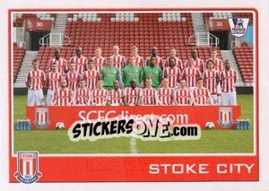 Cromo Stoke City team - Premier League Inglese 2009-2010 - Topps