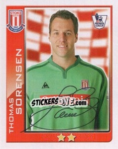 Sticker Thomas Sorensen - Premier League Inglese 2009-2010 - Topps