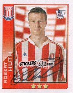 Figurina Robert Huth - Premier League Inglese 2009-2010 - Topps