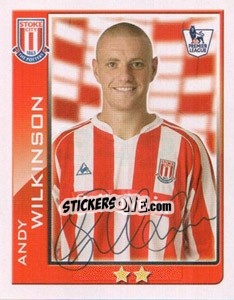 Sticker Andy Wilkinson - Premier League Inglese 2009-2010 n. 342 - Topps