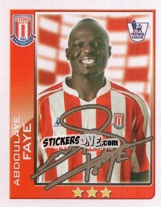 Sticker Abdoulaye Faye - Premier League Inglese 2009-2010 n. 343 - Topps