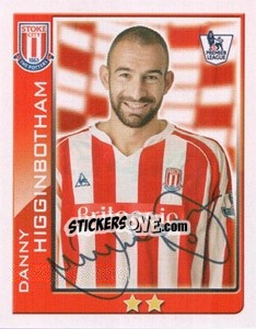 Sticker Danny Higginbotham - Premier League Inglese 2009-2010 n. 344 - Topps