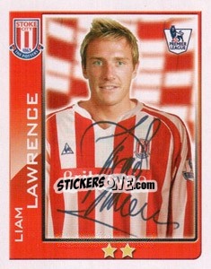 Sticker Liam Lawrence - Premier League Inglese 2009-2010 n. 348 - Topps