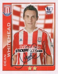 Sticker Dean Whitehead - Premier League Inglese 2009-2010 - Topps