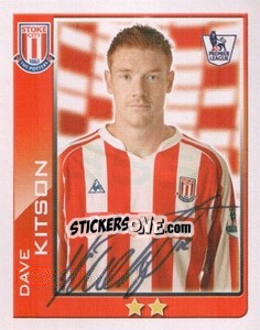 Figurina Dave Kitson - Premier League Inglese 2009-2010 - Topps