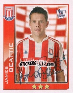 Sticker James Beattie - Premier League Inglese 2009-2010 - Topps